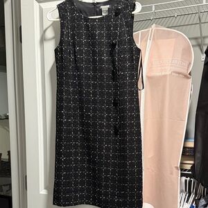 Ann Taylor Black and White Tweed Mini Dress